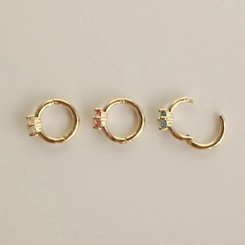 14K 18k Solid Gold Tragus Cartilage Rook Helix Seamless Earring Clicker Hoop Ring