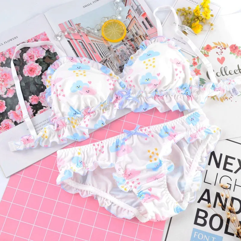 2-piece Kawaii Clouds Lolita Lingerie Set