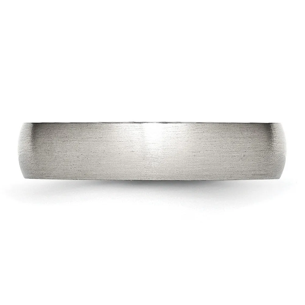 5mm Stainless Steel Brushed Domed Comfort Fit Band