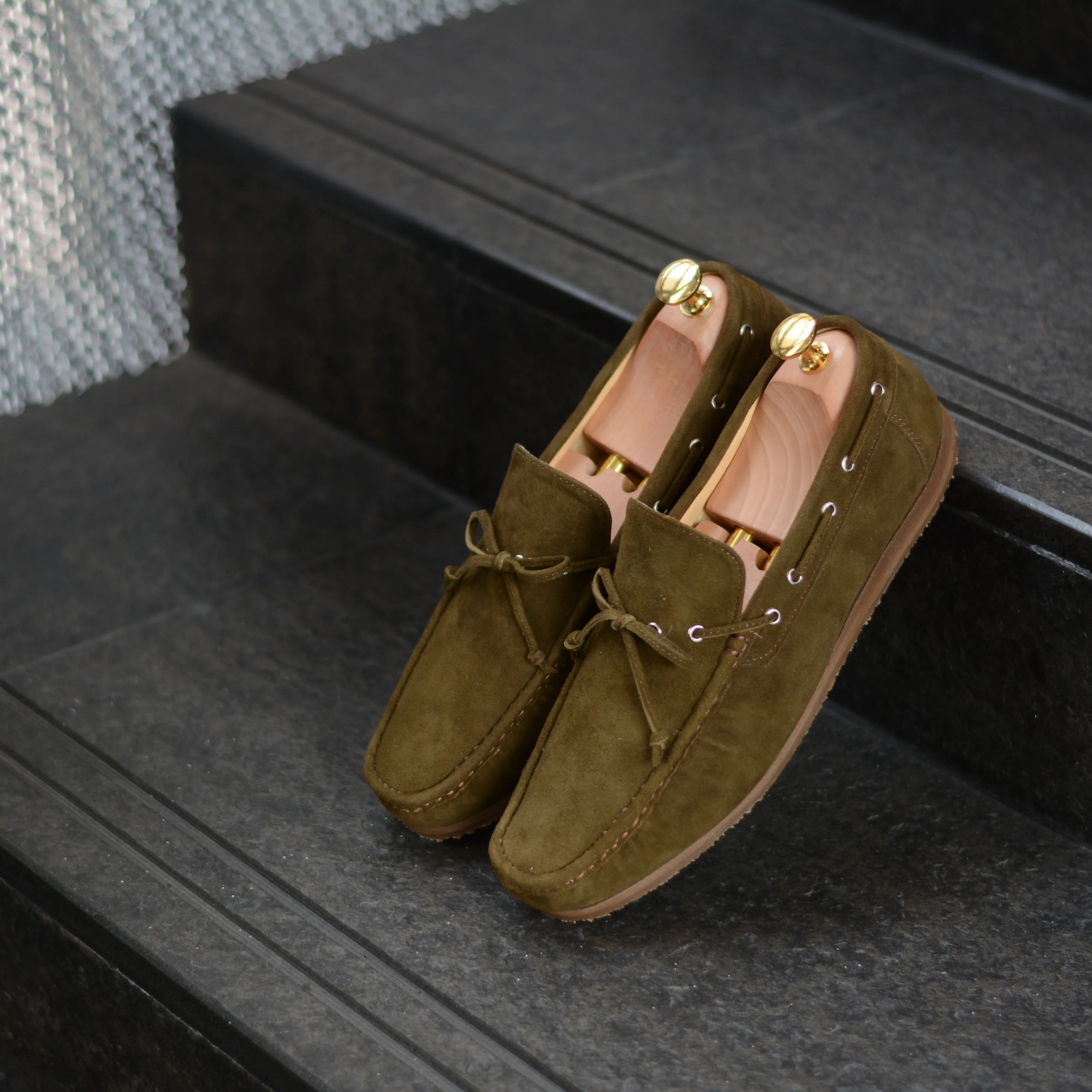 821 Arcobareno Classic Loafer SuedeLamb Khaki