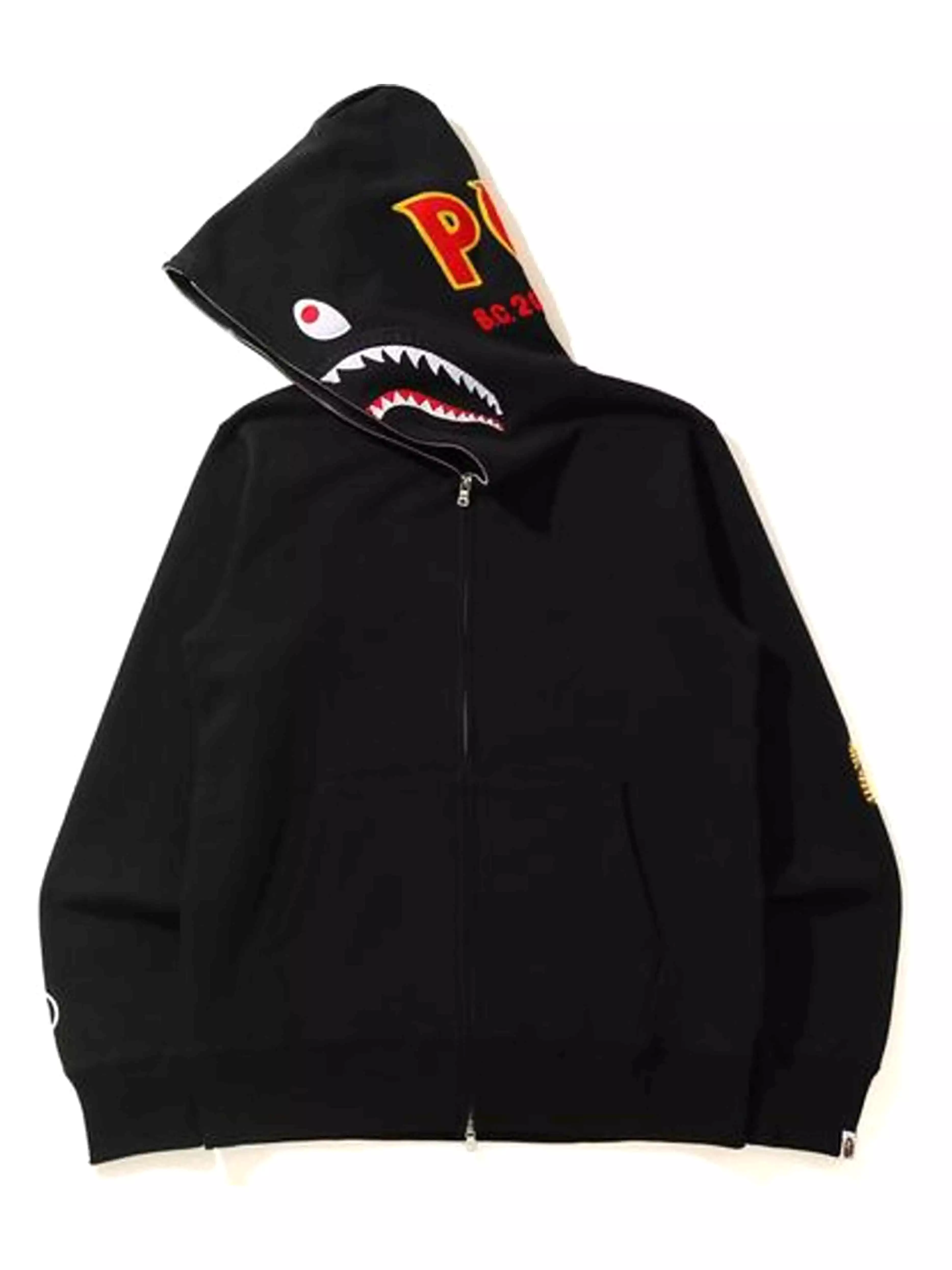 A Bathing Ape Full Zip Hoodie Black [SS21]