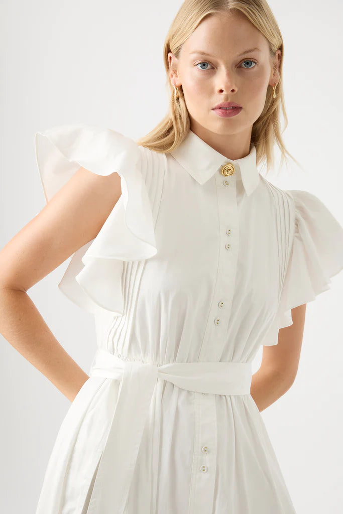 AJE Kindred Frill Midi Dress