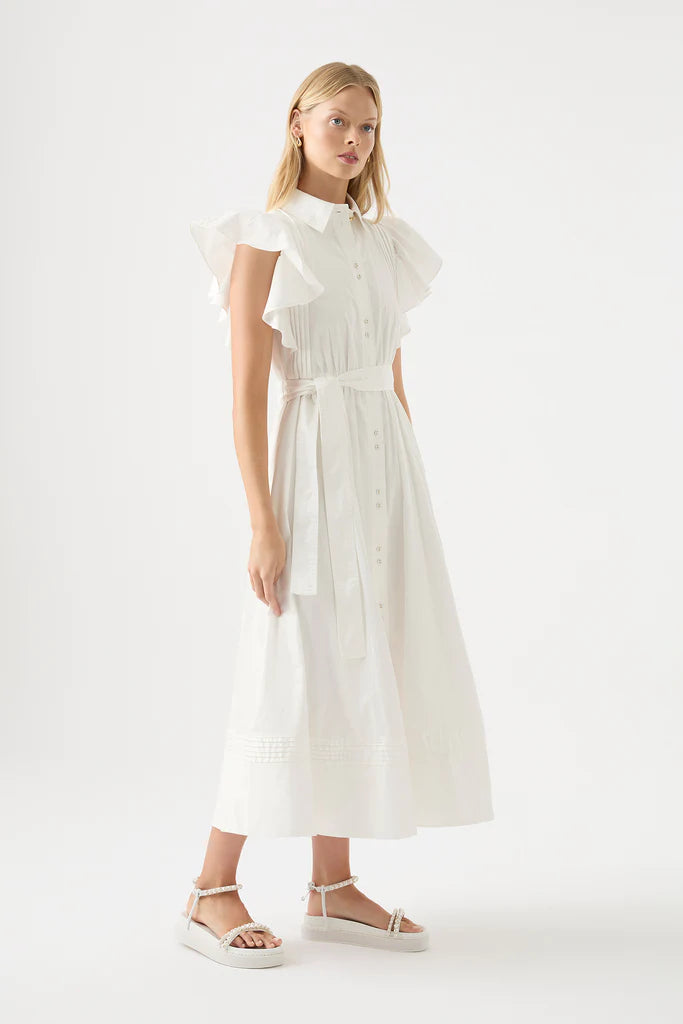 AJE Kindred Frill Midi Dress