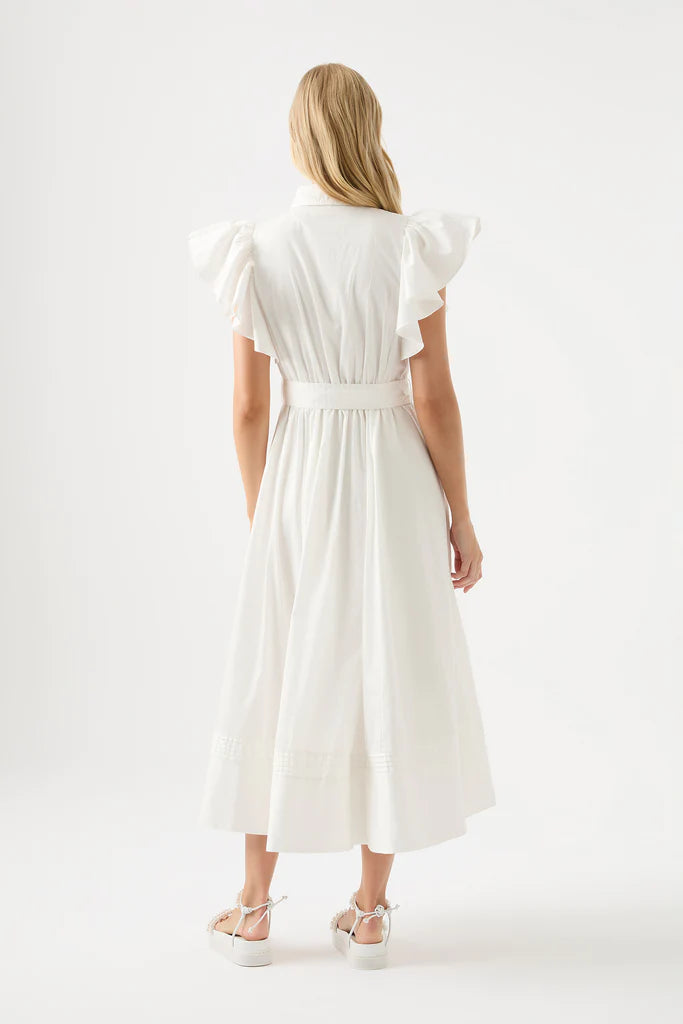 AJE Kindred Frill Midi Dress