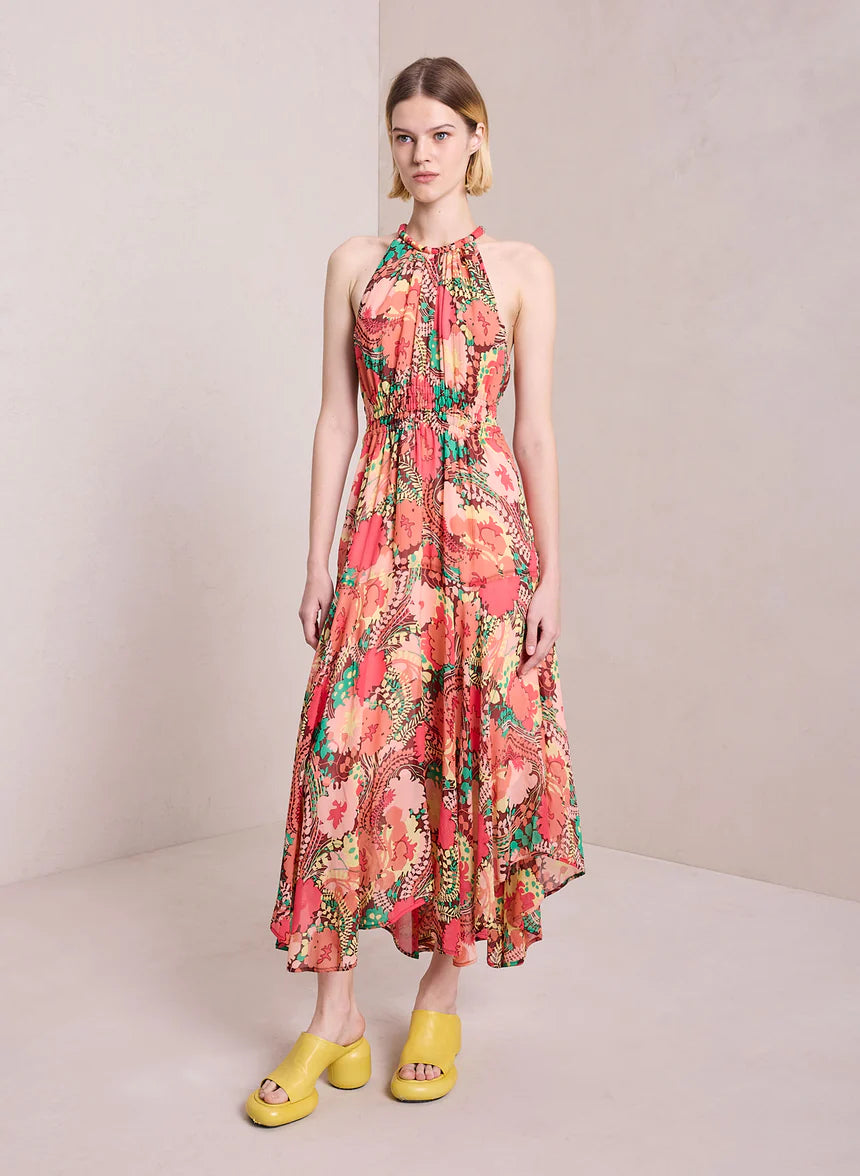 ALC Ellie Silk Midi Dress