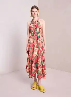 ALC Ellie Silk Midi Dress