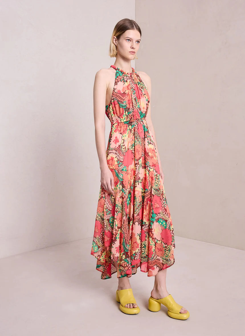 ALC Ellie Silk Midi Dress