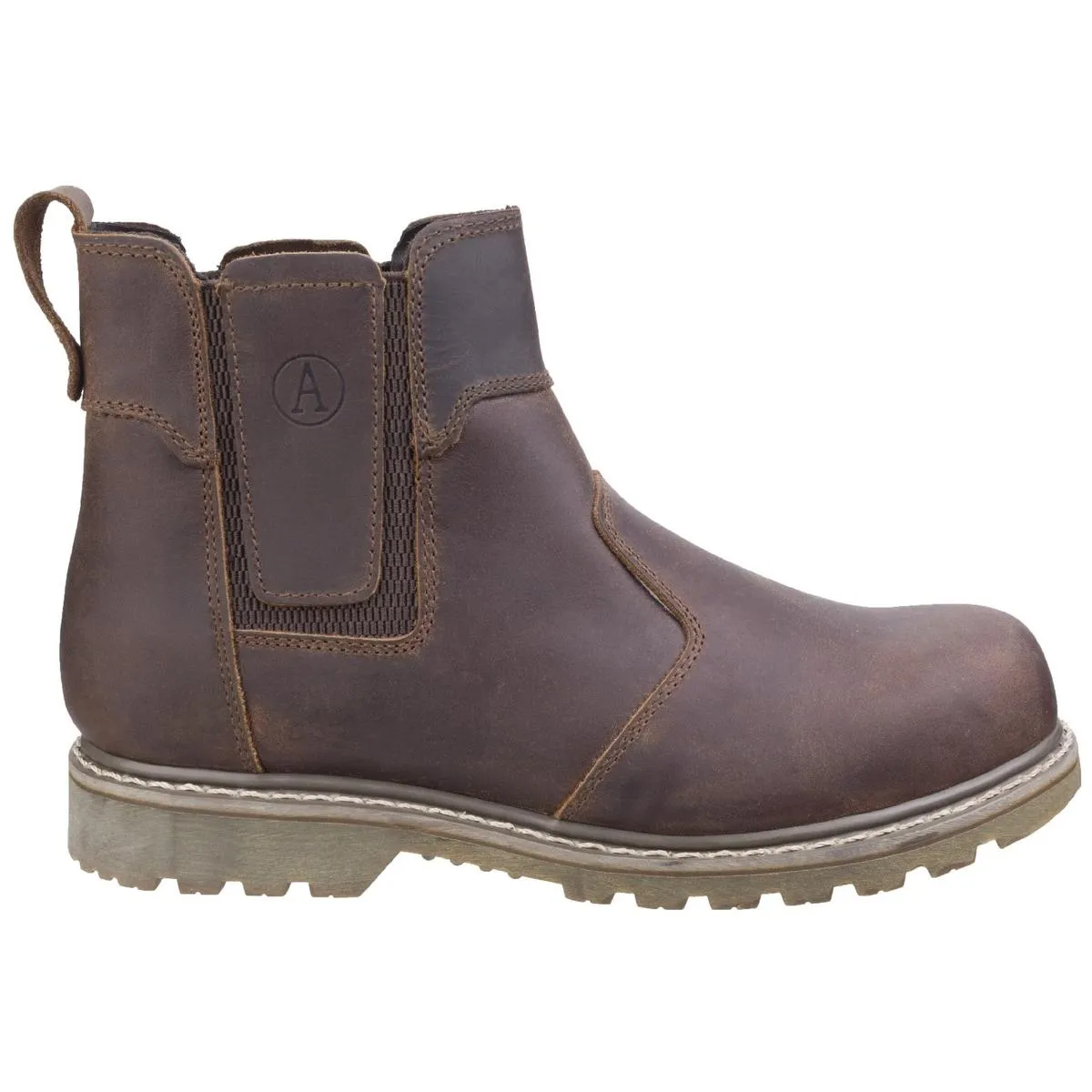 Amblers Abingdon Dealer Boot Brown Crazy Horse