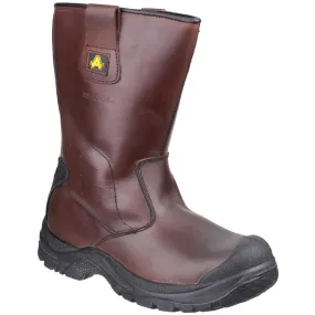 Amblers Safety AS249 Cadair Waterproof Pull on Rigger Boot Brown