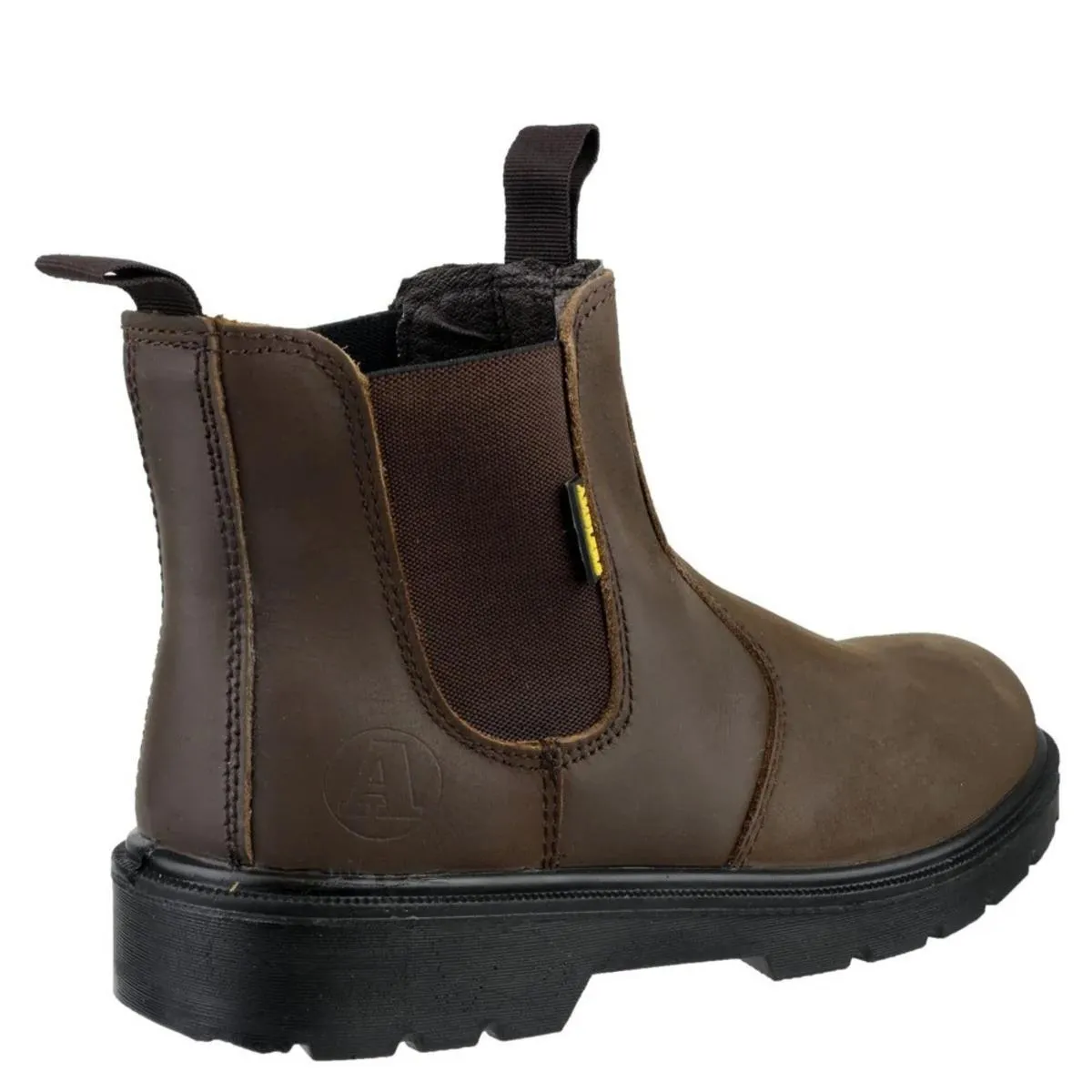 Amblers Safety FS128 Hardwearing Pull On Safety Dealer Boot Brown