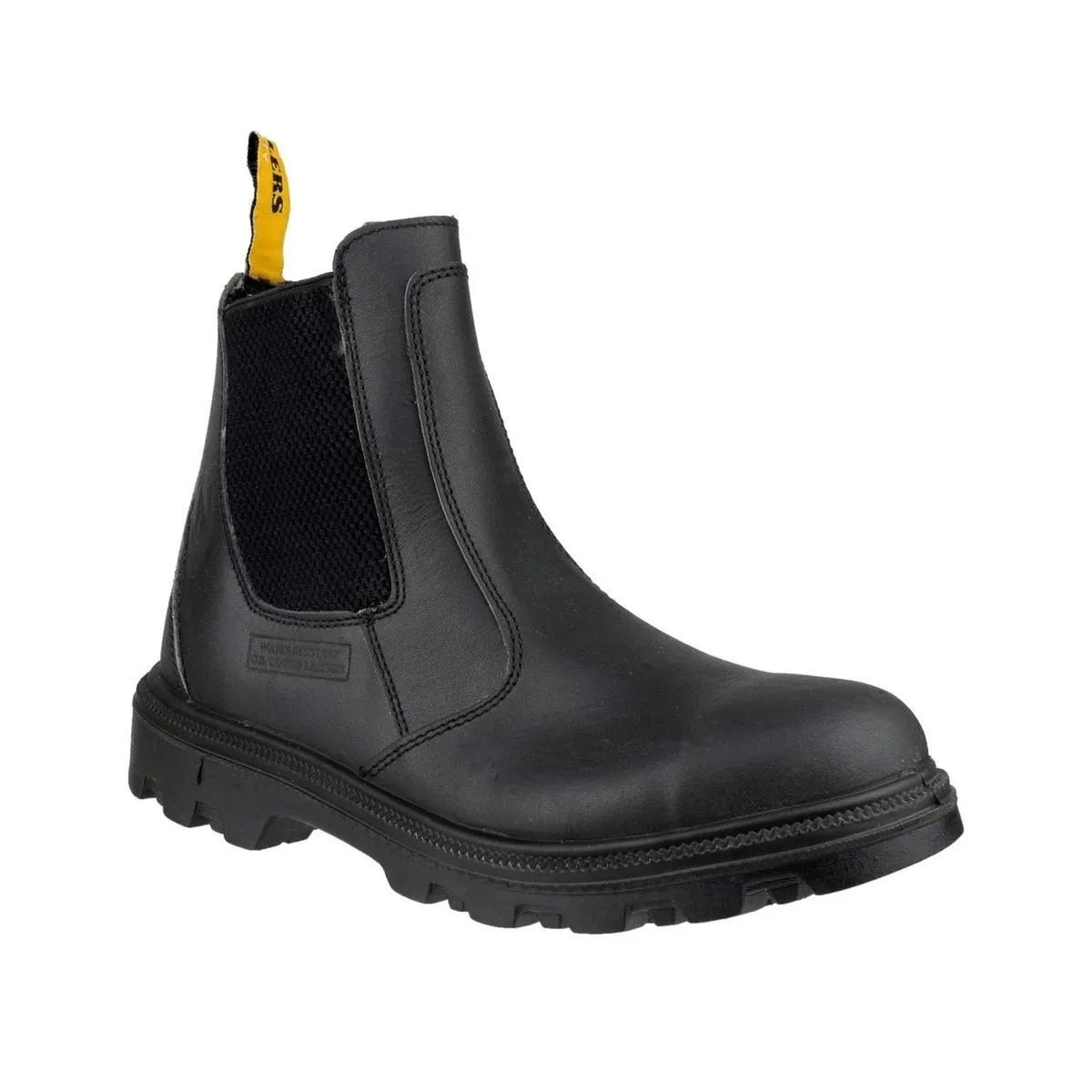 Amblers Safety FS129 Water Resistant Pull on Safety Dealer Boot Black