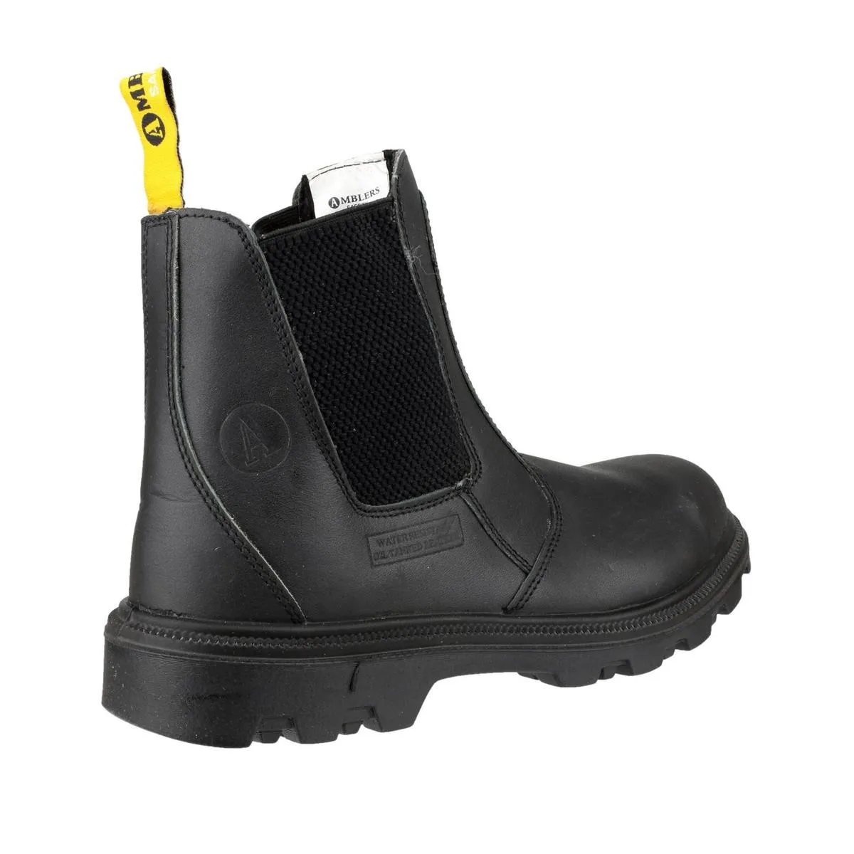 Amblers Safety FS129 Water Resistant Pull on Safety Dealer Boot Black