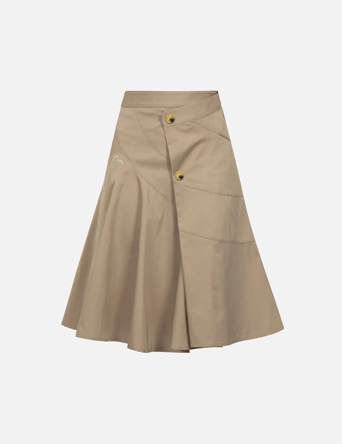 Asymmetric A-line Wrap Skirt