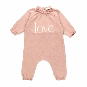 Babe & Tess Baby Girl Love Print Rompers