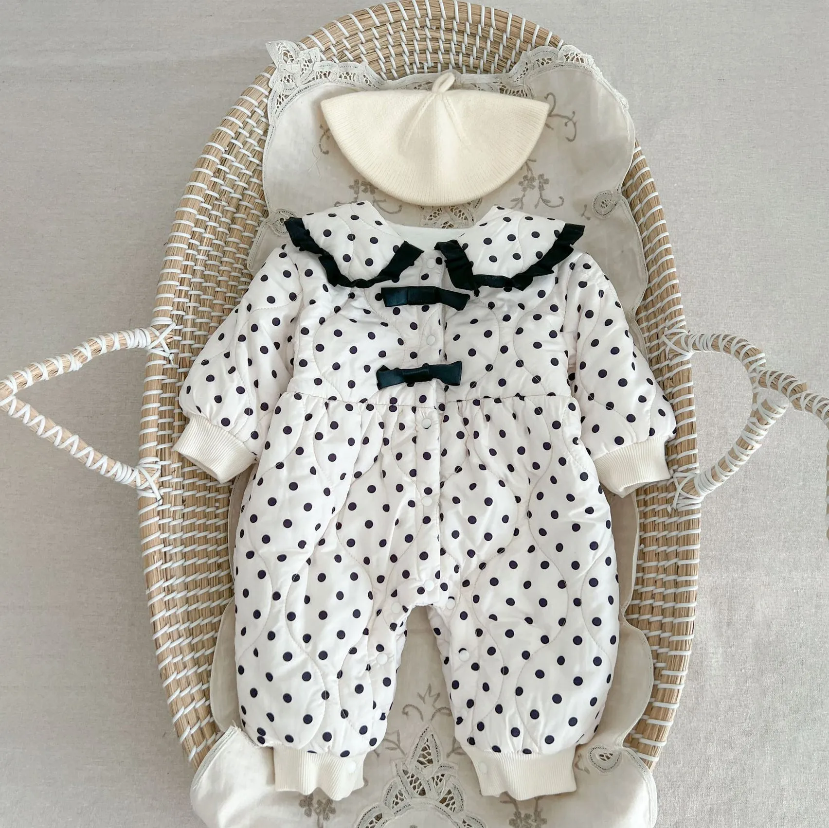 Baby Kid Girls Polka dots Jumpsuits Wholesale 231130230