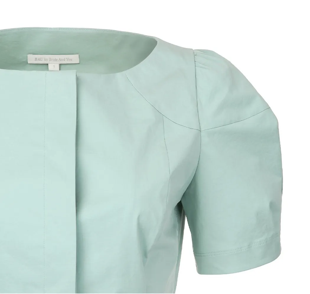 BAU by Bride And You  |Short Sleeves Logo Shirts & Blouses