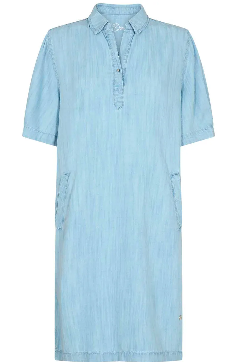 Beattie Bleach Dress | Light Blue | Kjole fra Mos Mosh