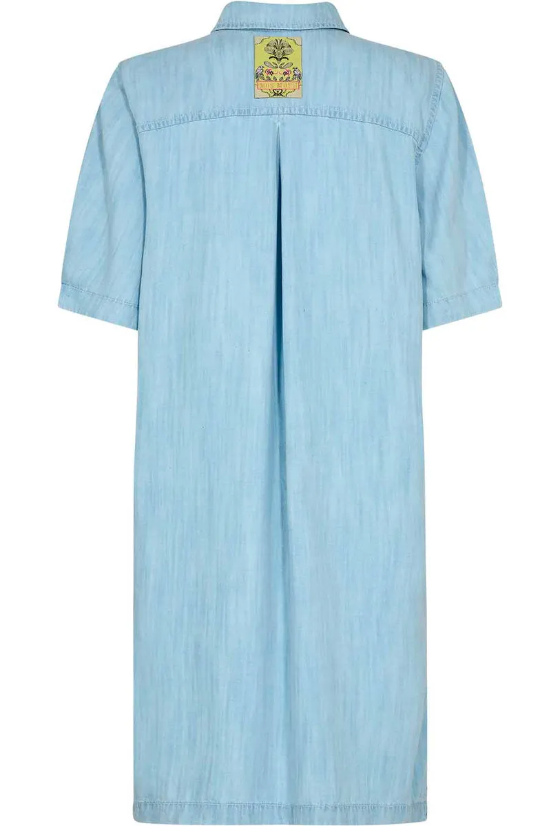 Beattie Bleach Dress | Light Blue | Kjole fra Mos Mosh