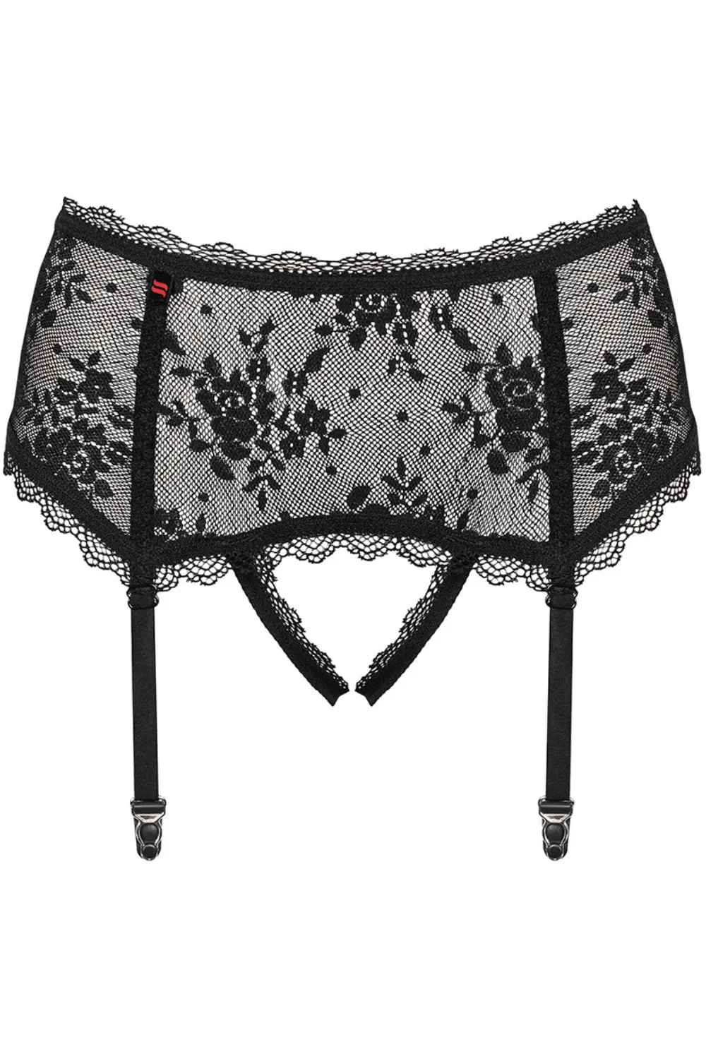 Behindy Crotchless Suspender Brief