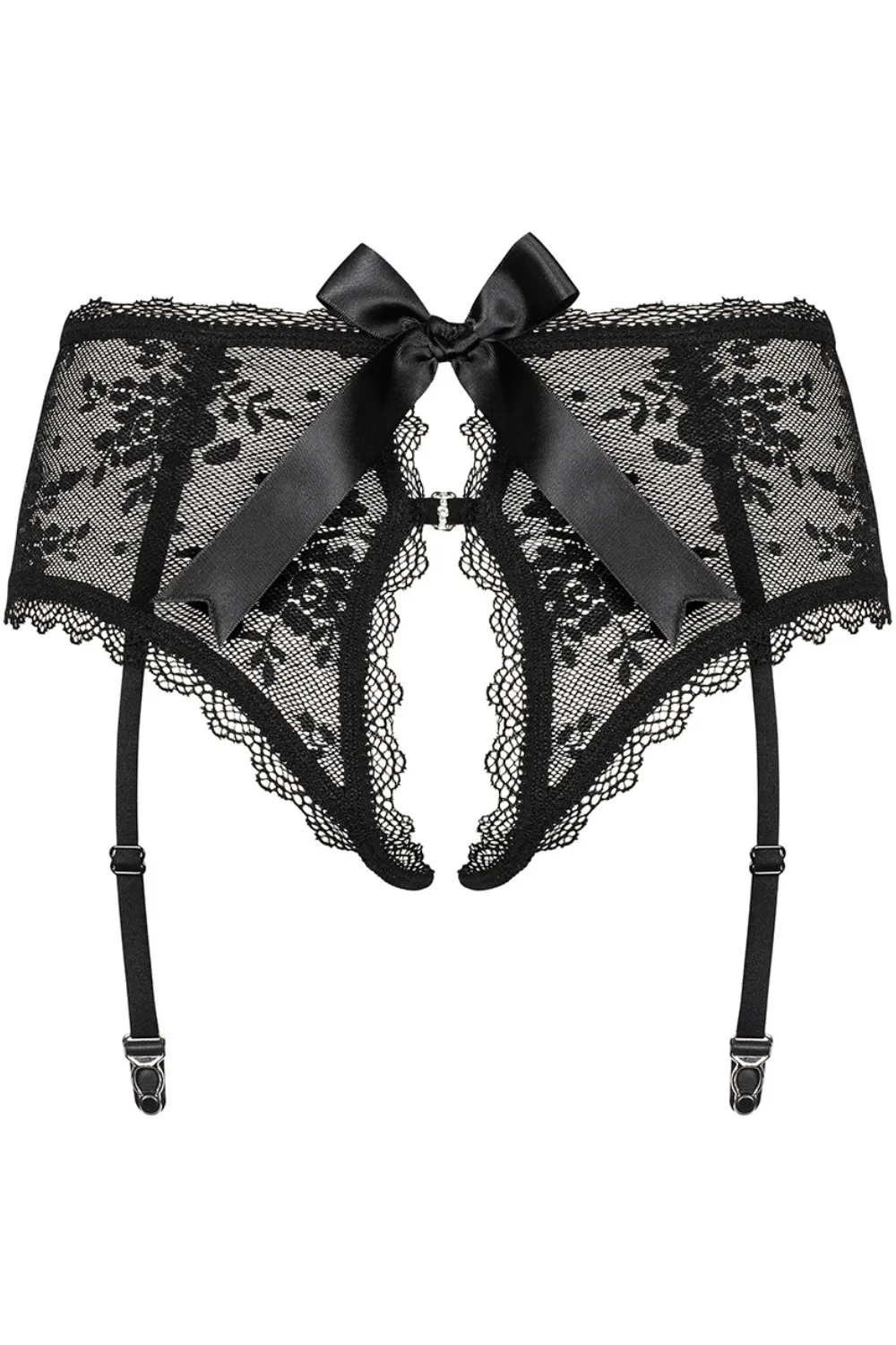 Behindy Crotchless Suspender Brief