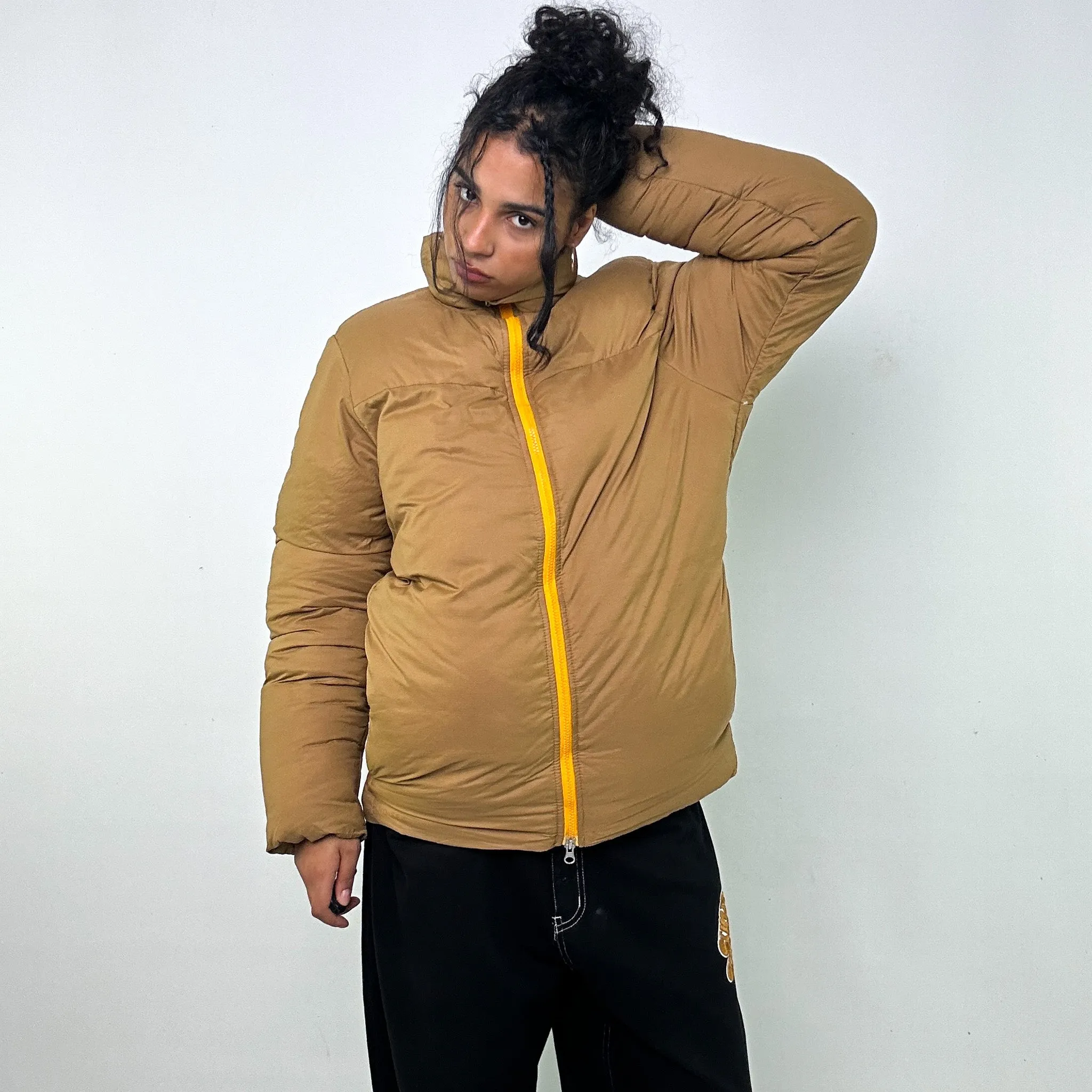 Beige Tan 90s NIKE ACG Puffer Jacket Coat (L)