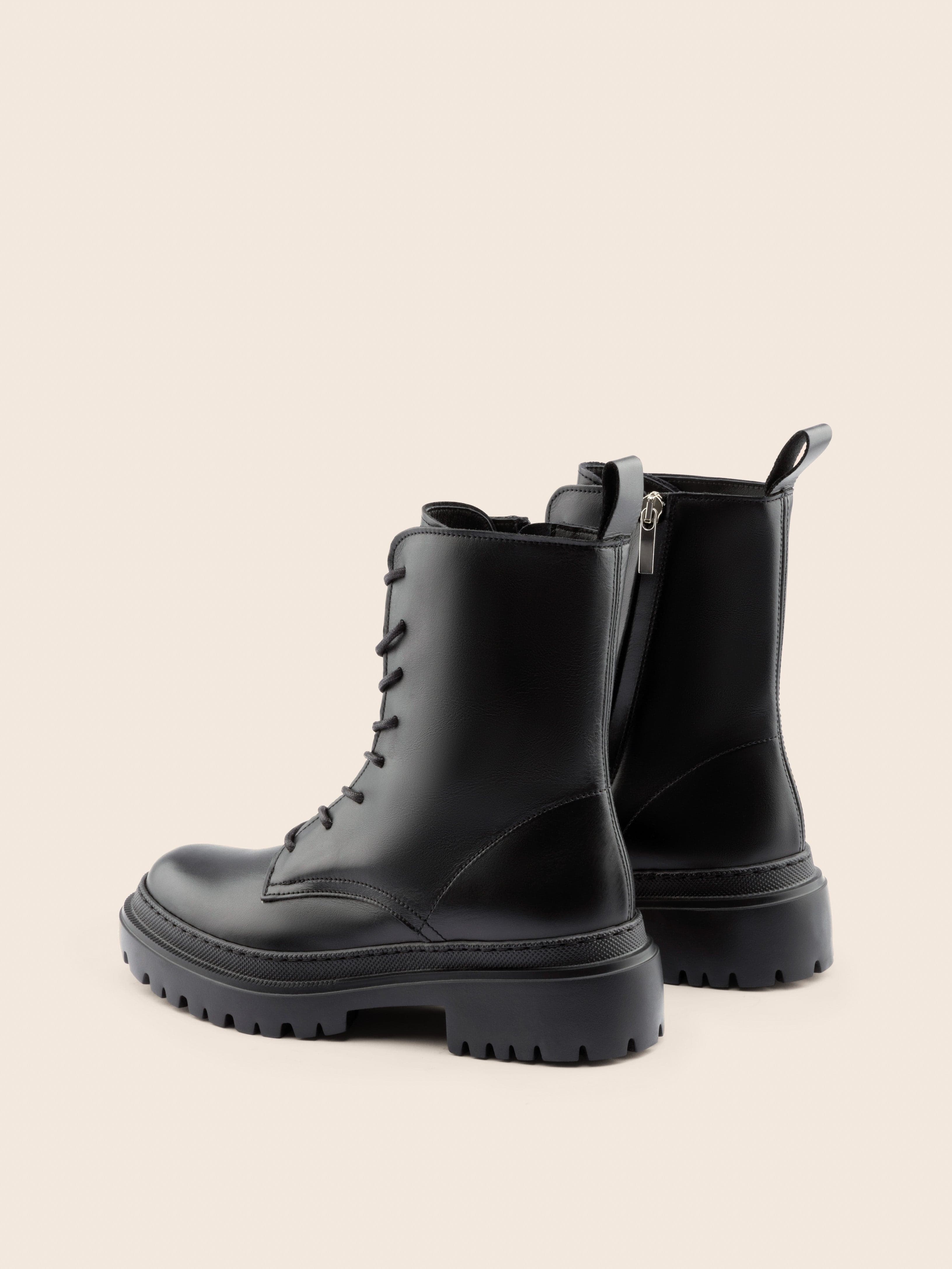 Belluno Black Leather Boot