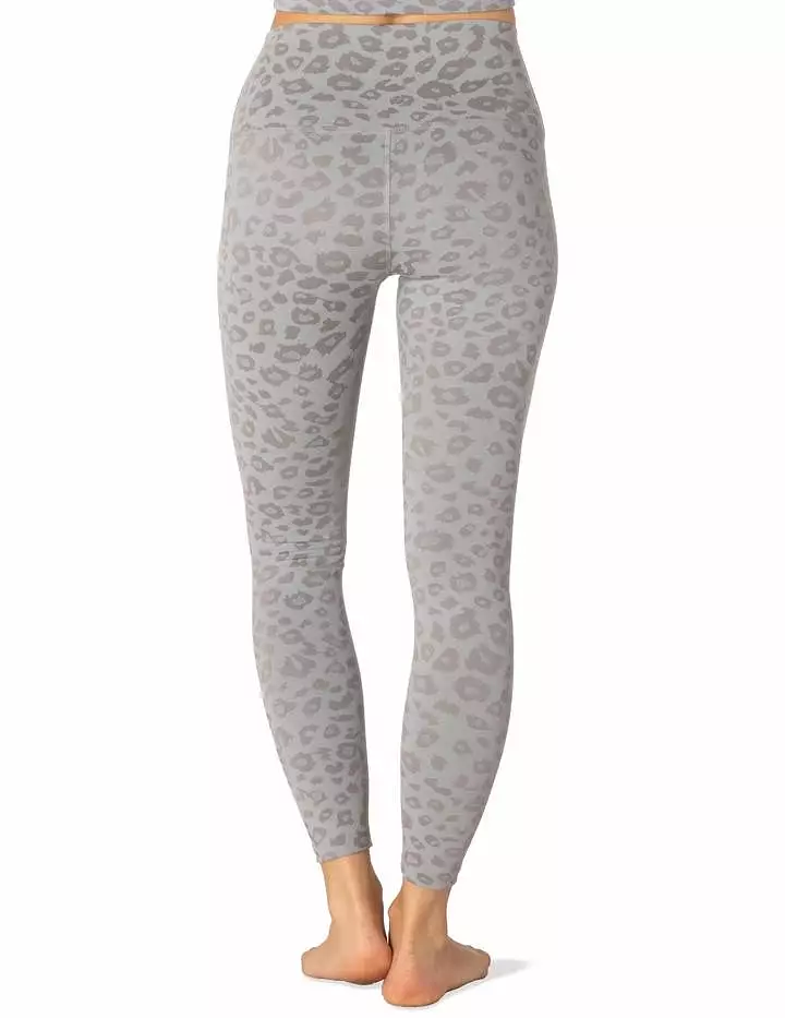 Beyond Yoga Leopard Jacquard High Waisted Midi Legging