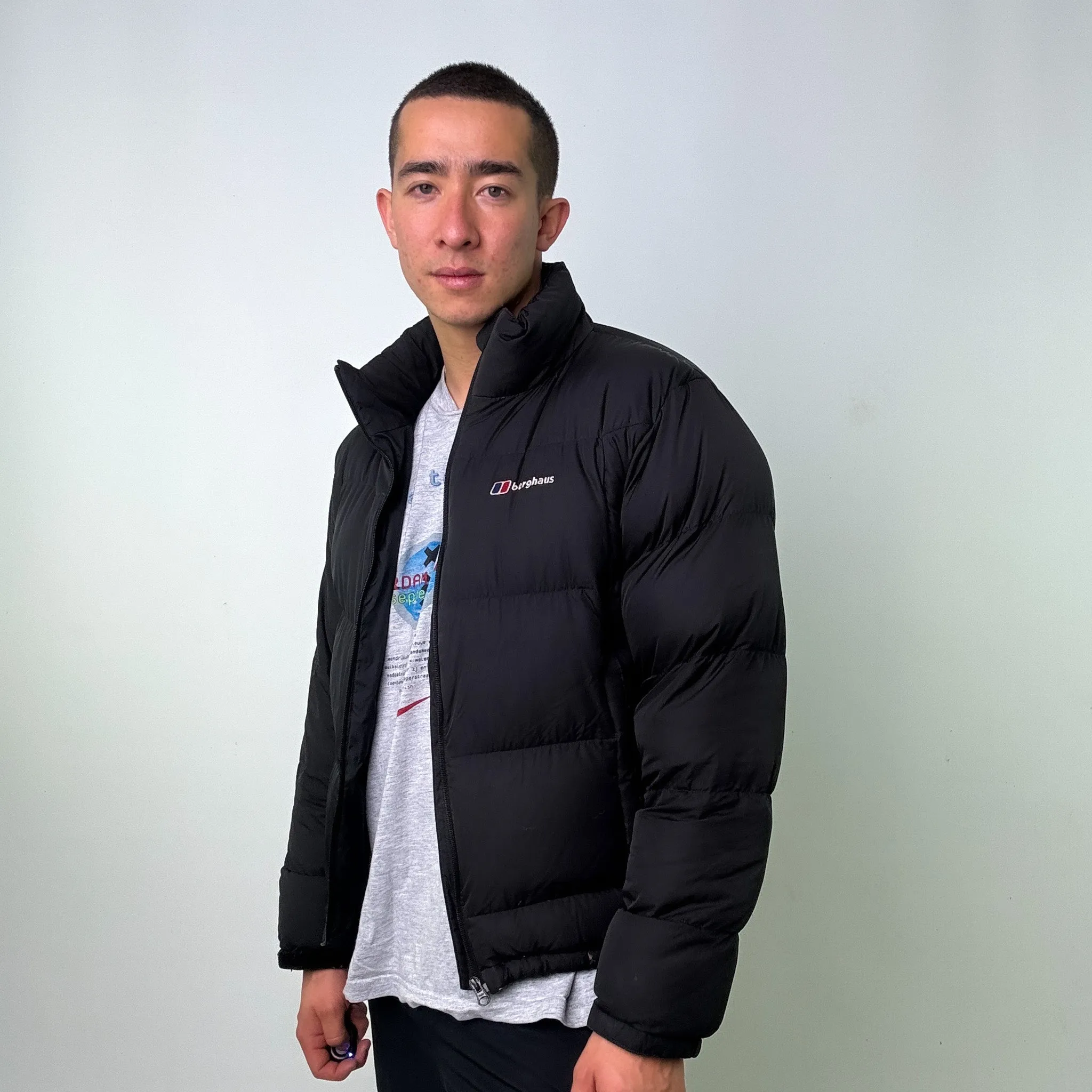 Black 90s Berghaus Puffer Jacket Coat (L)