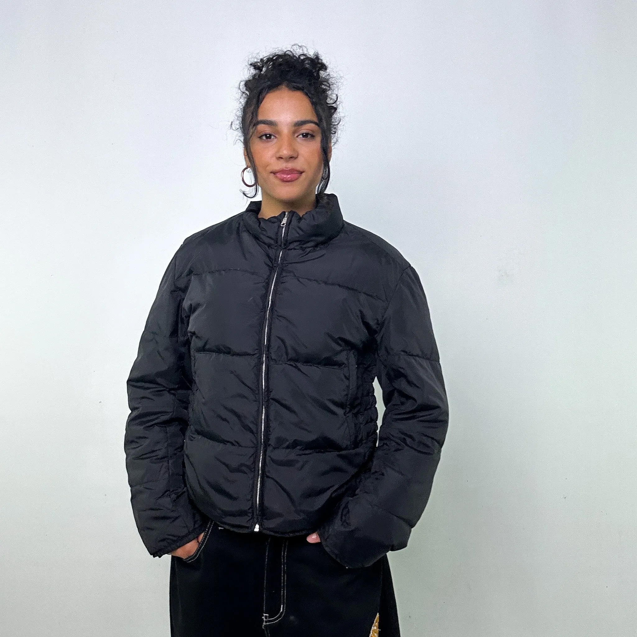 Black 90s CP Company Puffer Jacket Coat (L)