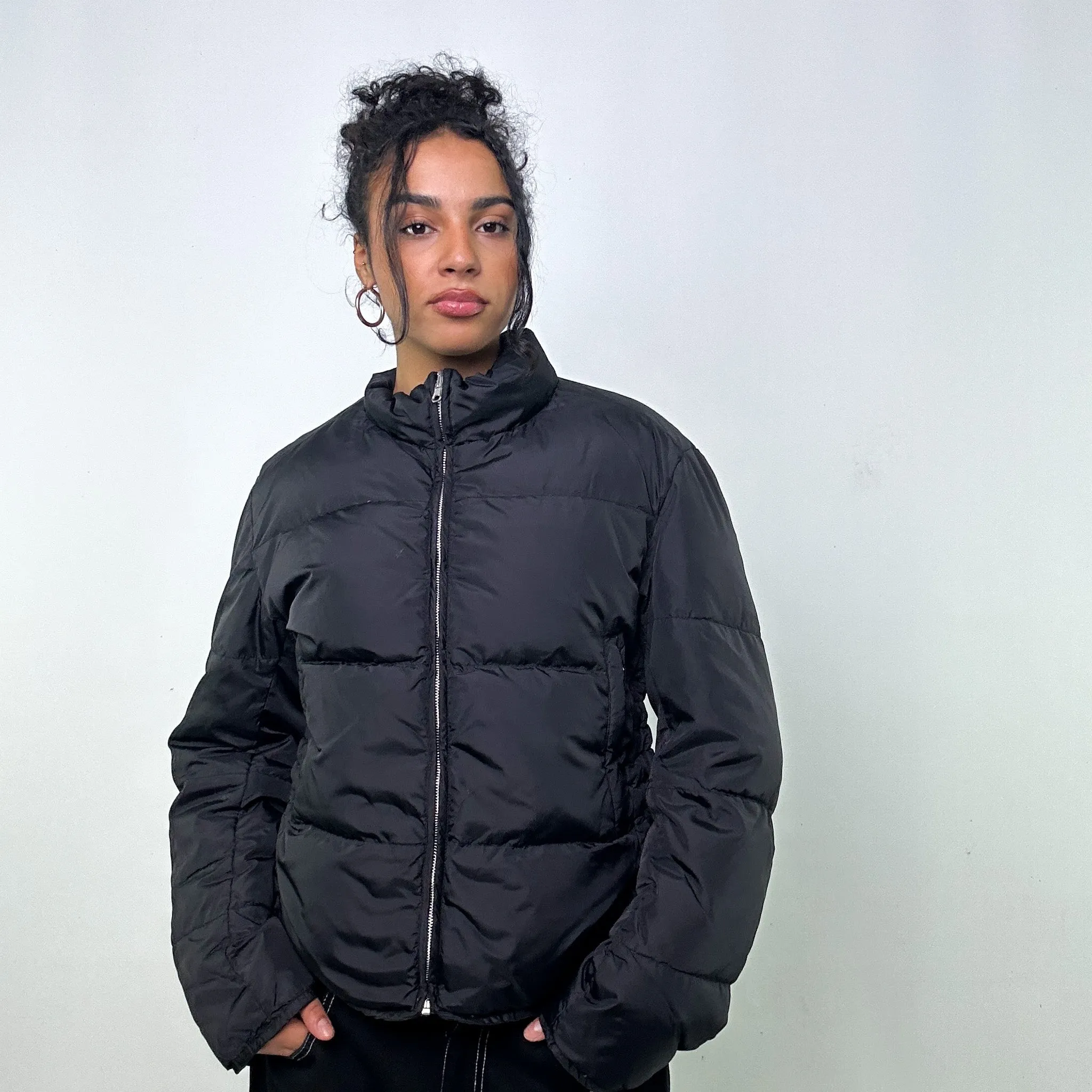 Black 90s CP Company Puffer Jacket Coat (L)