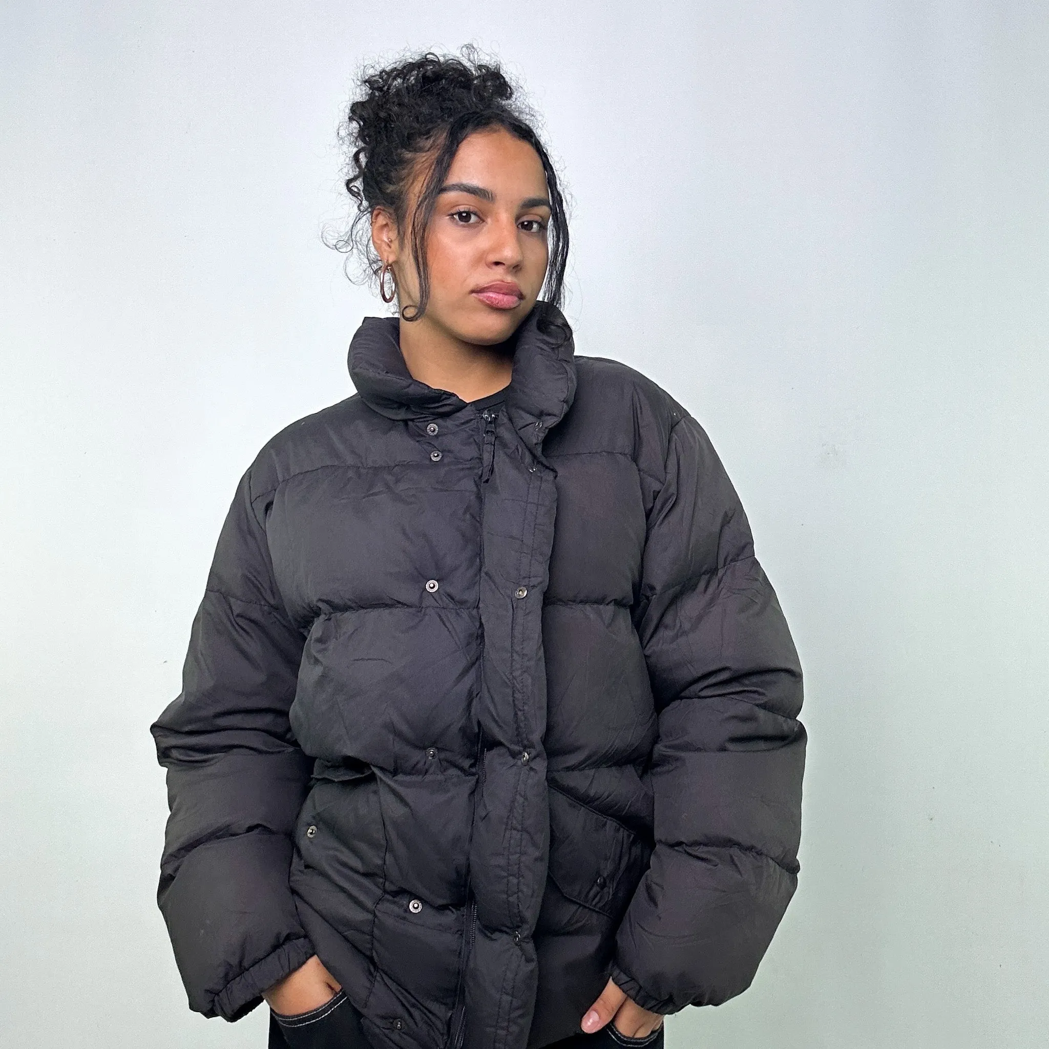 Black 90s Moncler Grenoble Puffer Jacket Coat (S)