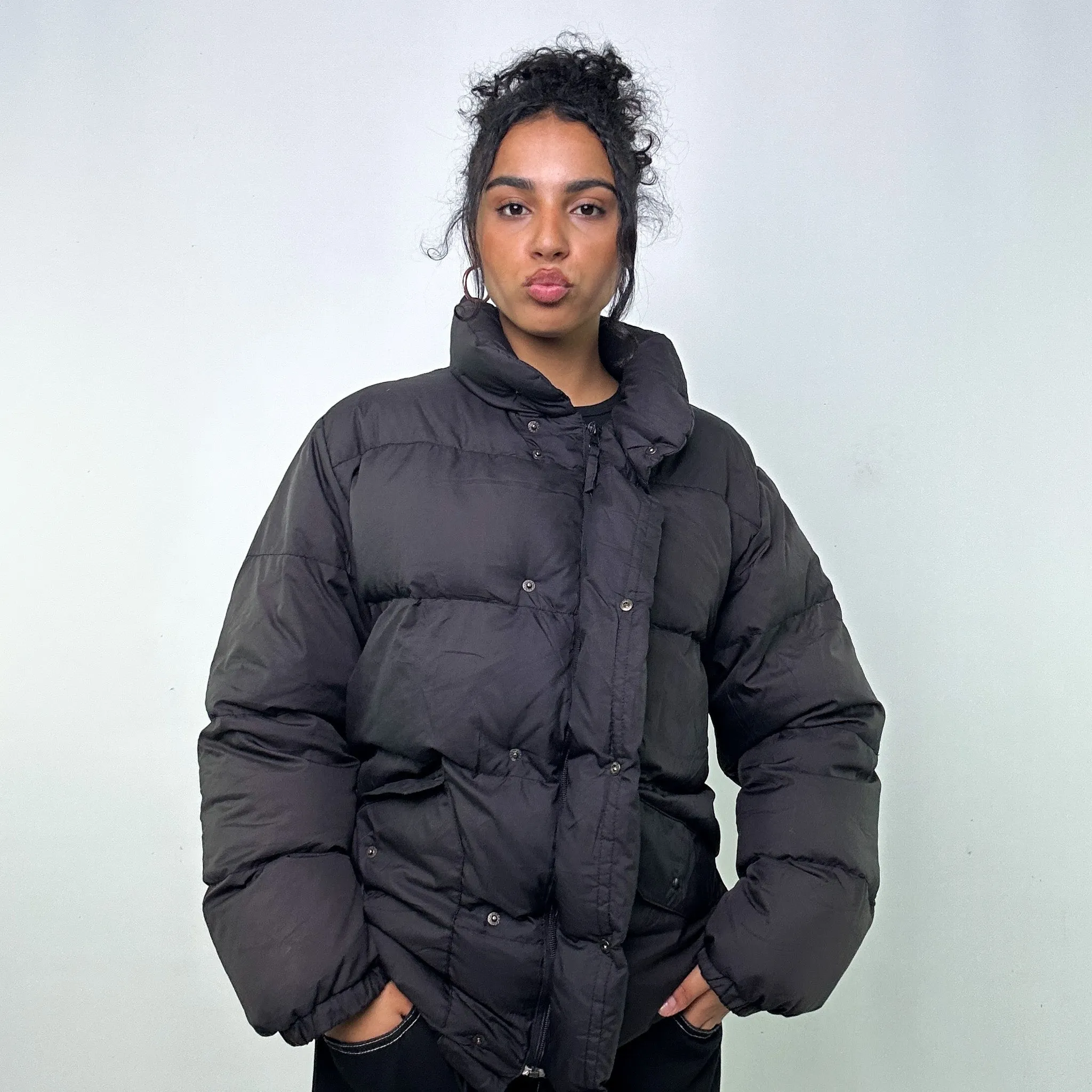 Black 90s Moncler Grenoble Puffer Jacket Coat (S)