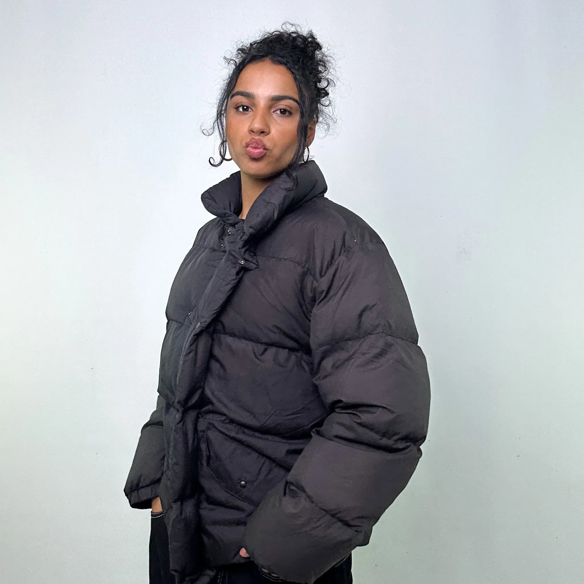 Black 90s Moncler Grenoble Puffer Jacket Coat (S)