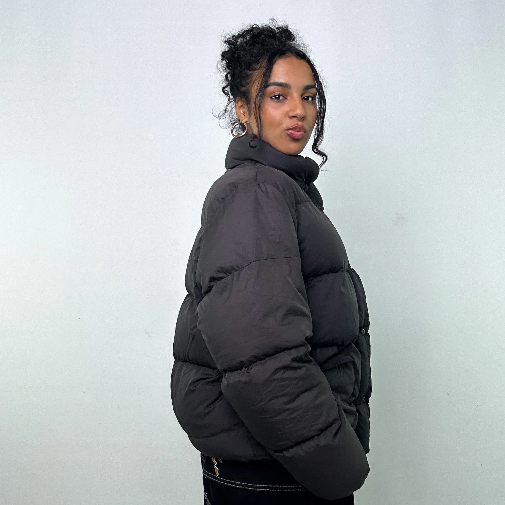 Black 90s Moncler Grenoble Puffer Jacket Coat (S)