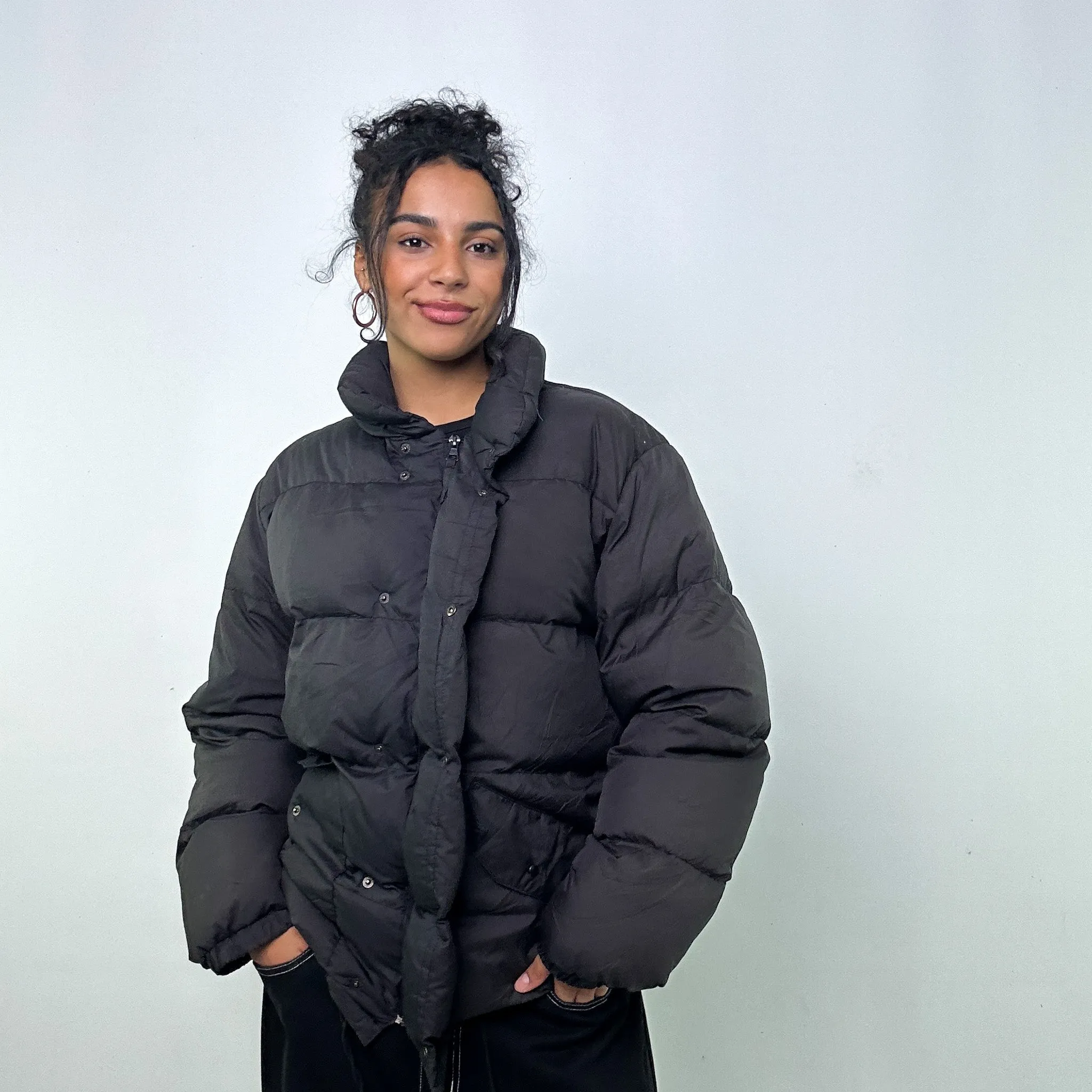 Black 90s Moncler Grenoble Puffer Jacket Coat (S)