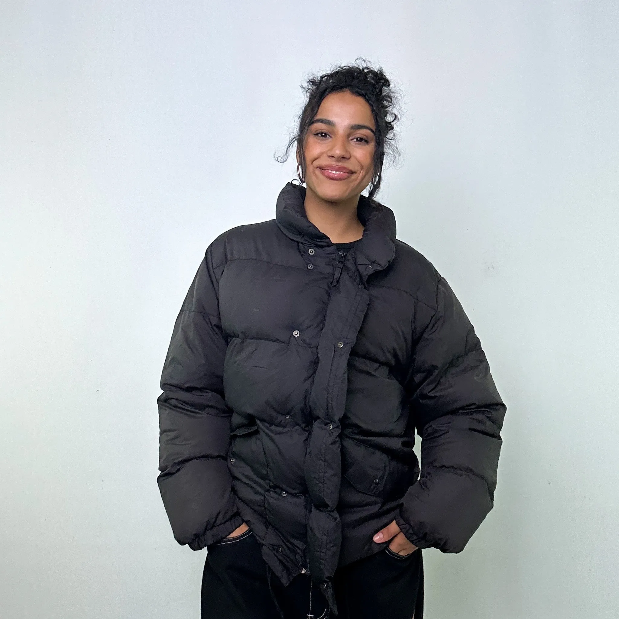 Black 90s Moncler Grenoble Puffer Jacket Coat (S)