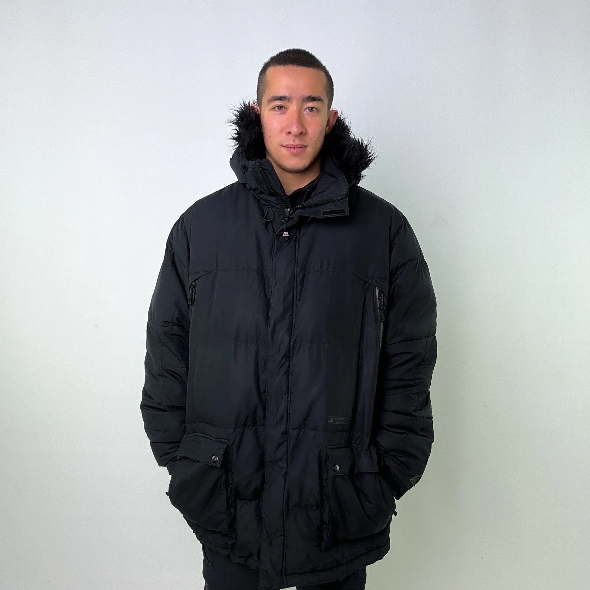 Black 90s NIKE ACG Storm Fit Puffer Jacket Coat (XL)