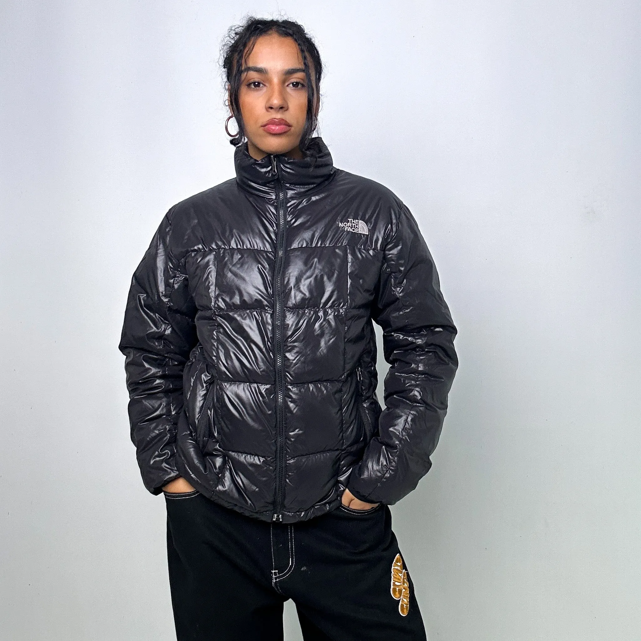 BLACK 90S THE NORTH FACE 550 SERIES PUFFER JACKET COAT (