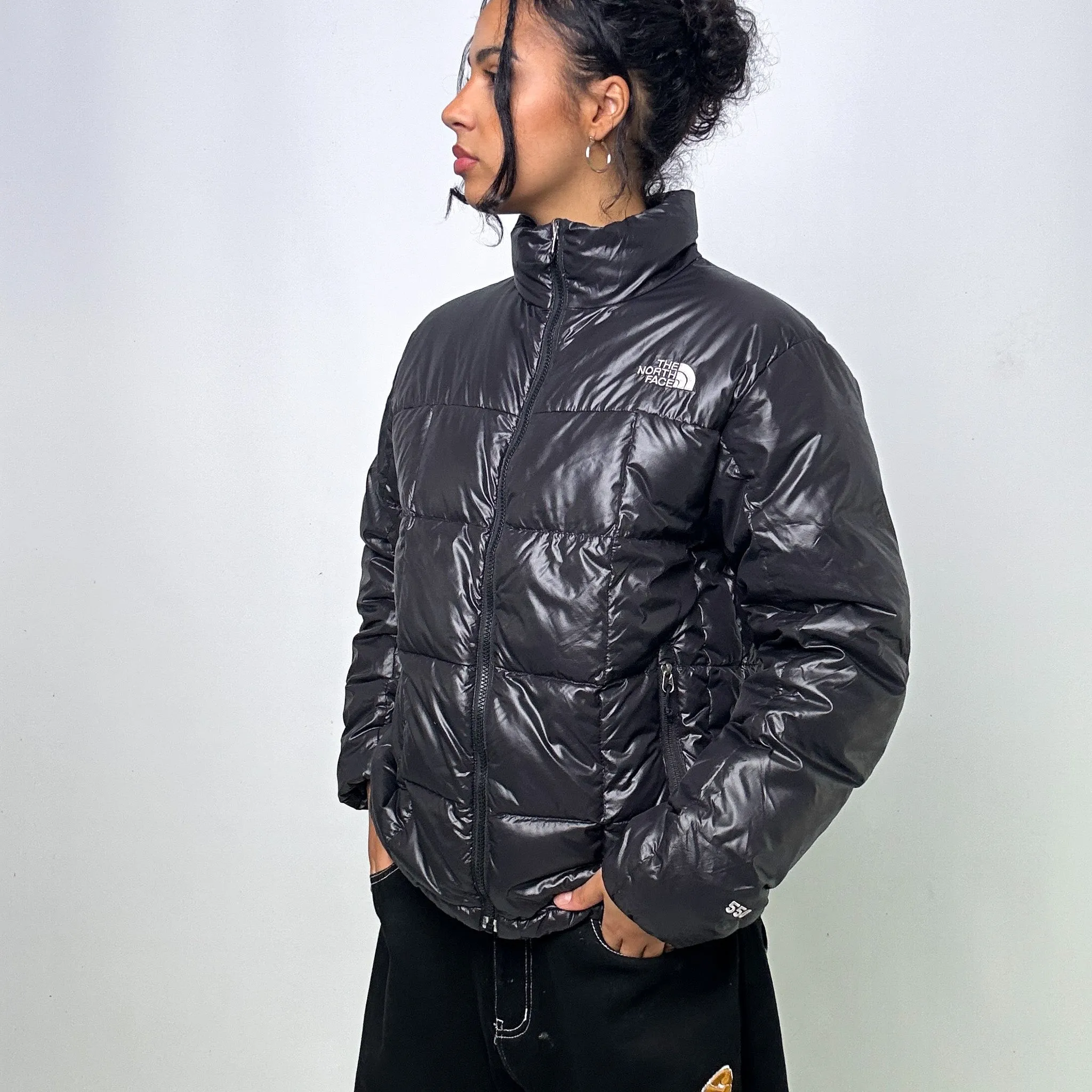 BLACK 90S THE NORTH FACE 550 SERIES PUFFER JACKET COAT (