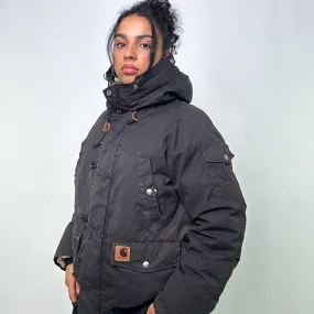 Black y2ks Carhartt Dawson Puffer Jacket Coat (M)