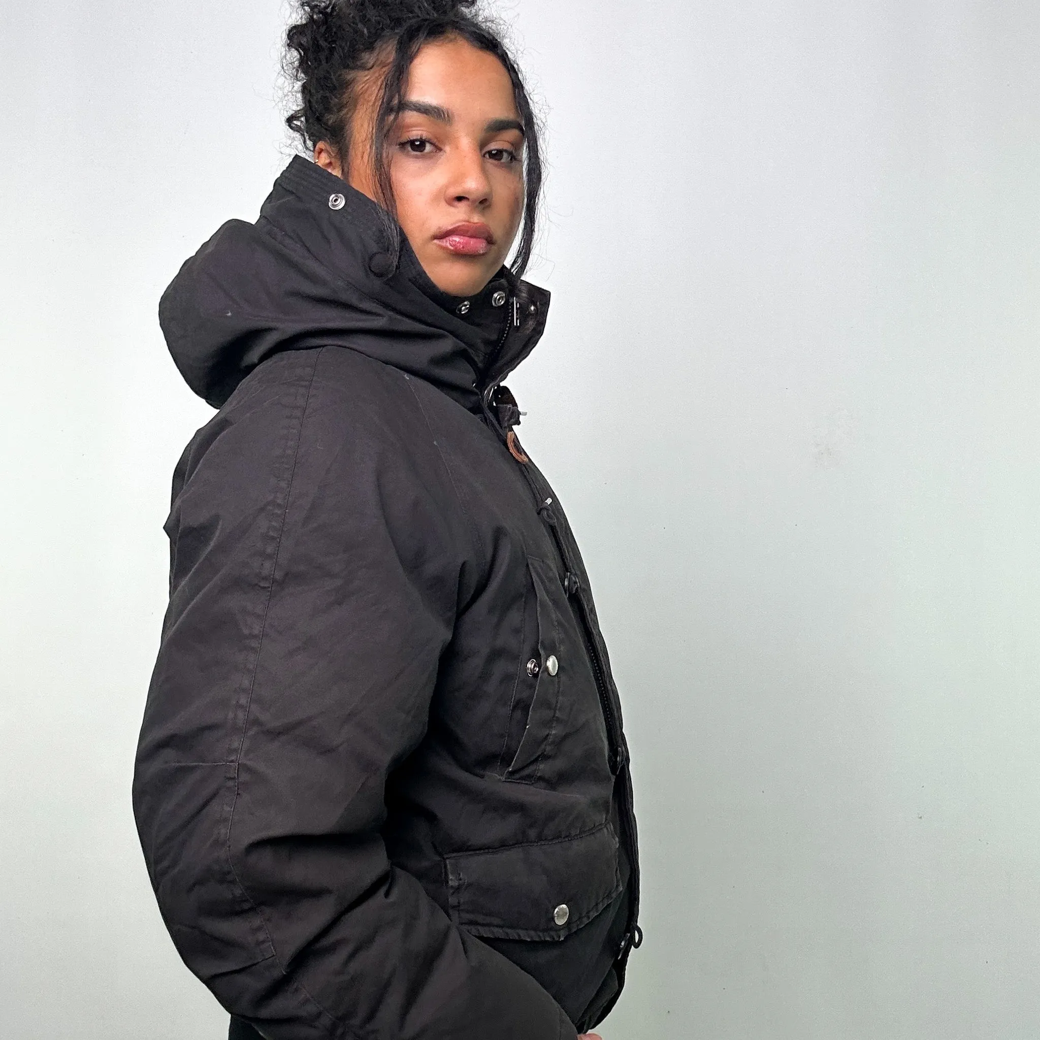 BLACK Y2KS CARHARTT DAWSON PUFFER JACKET COAT (