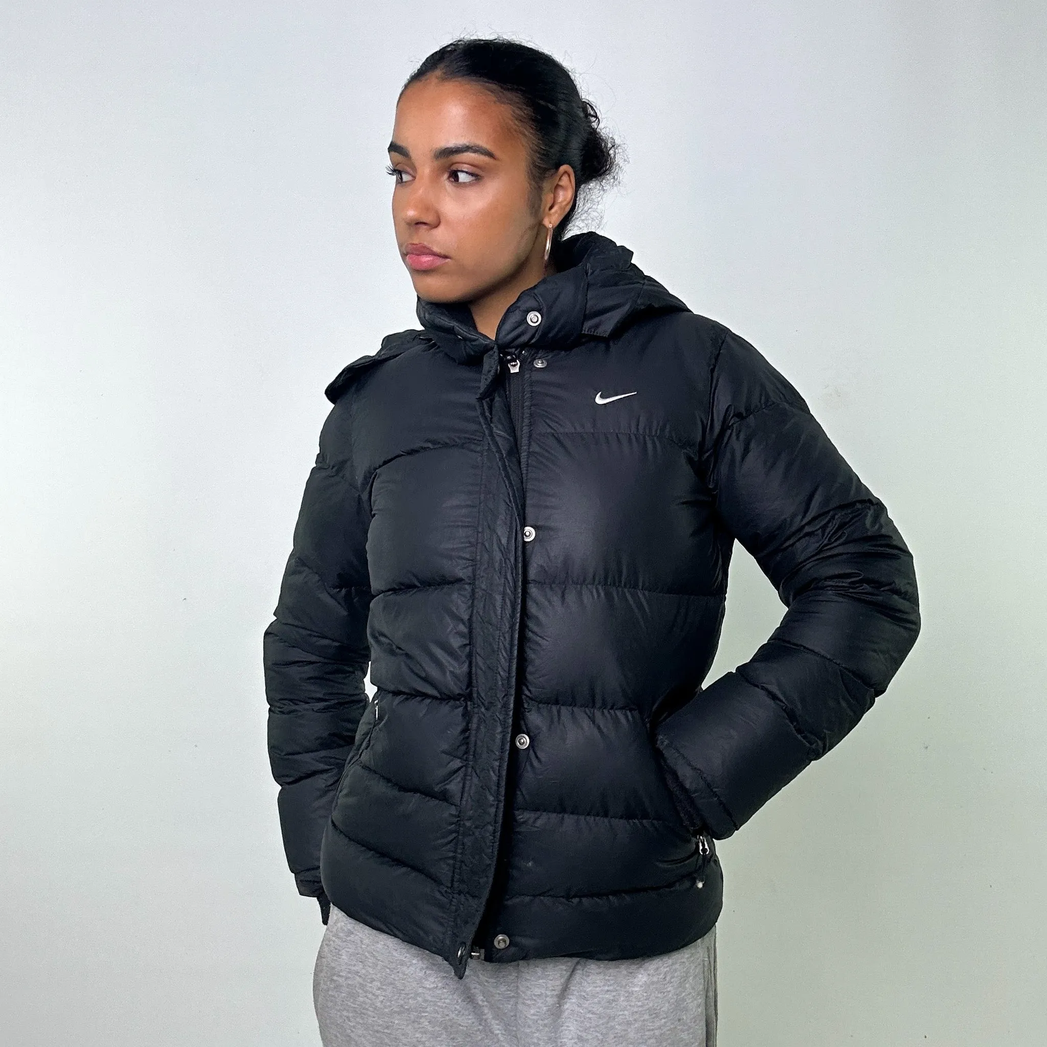 Black y2ks NIKE Puffer Jacket Coat (L)