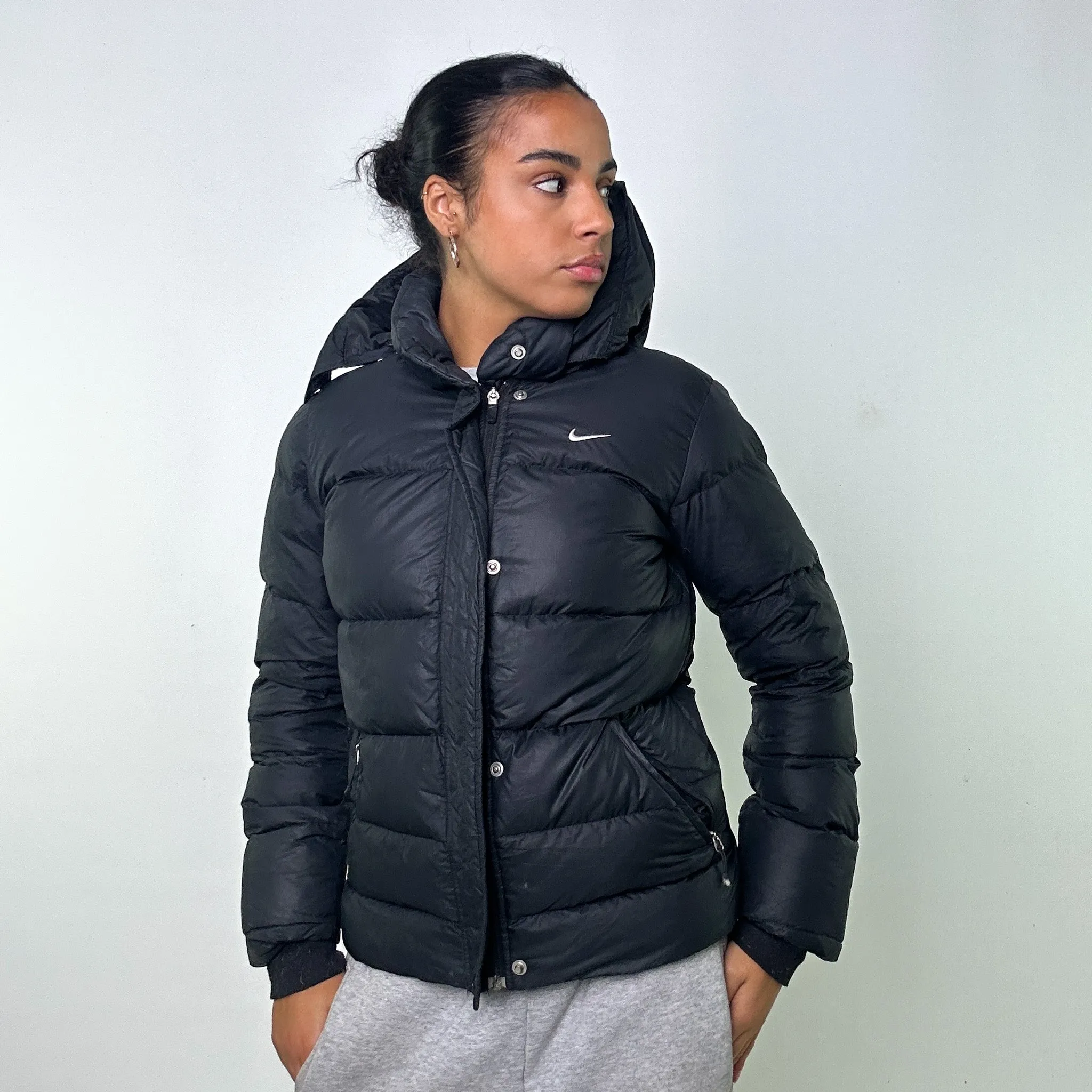 Black y2ks NIKE Puffer Jacket Coat (L)