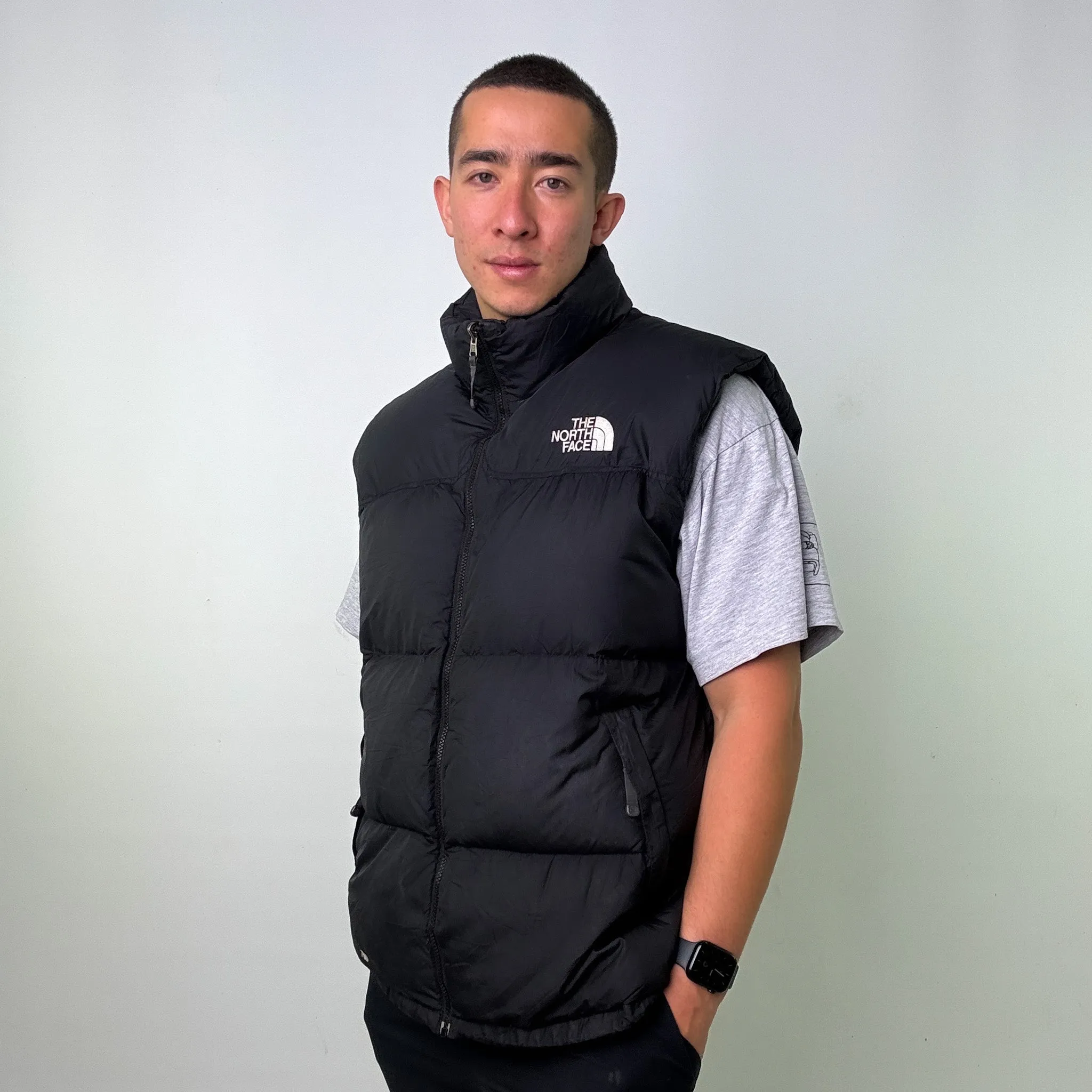 Black y2ks The North Face 700 Series Puffer Jacket Coat Gilet (XXL)