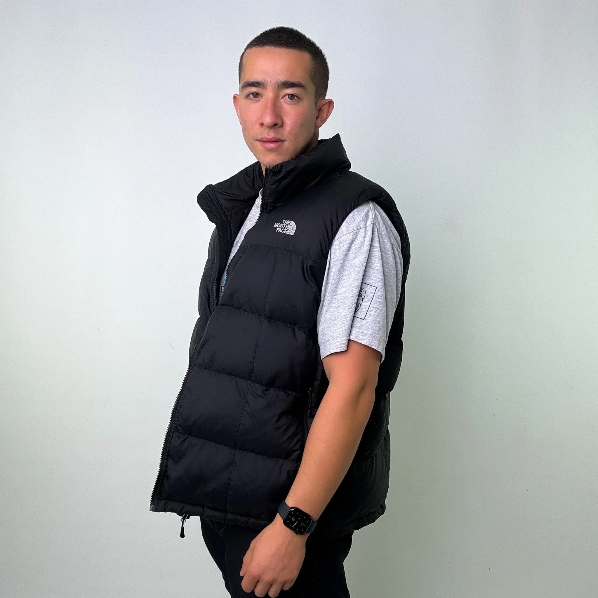 Black y2ks The North Face550 Series Puffer Jacket Coat Gilet (XL)