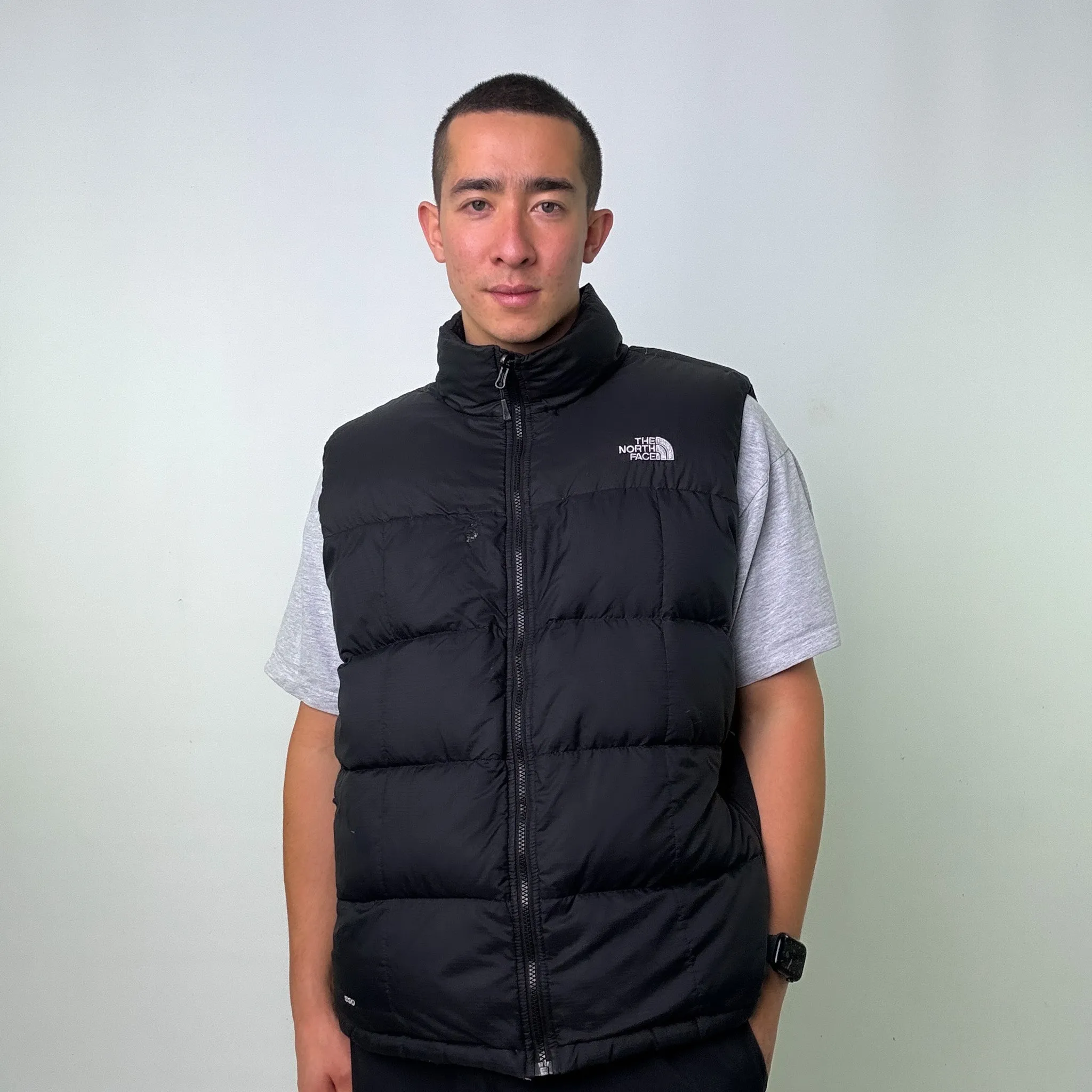 Black y2ks The North Face550 Series Puffer Jacket Coat Gilet (XL)