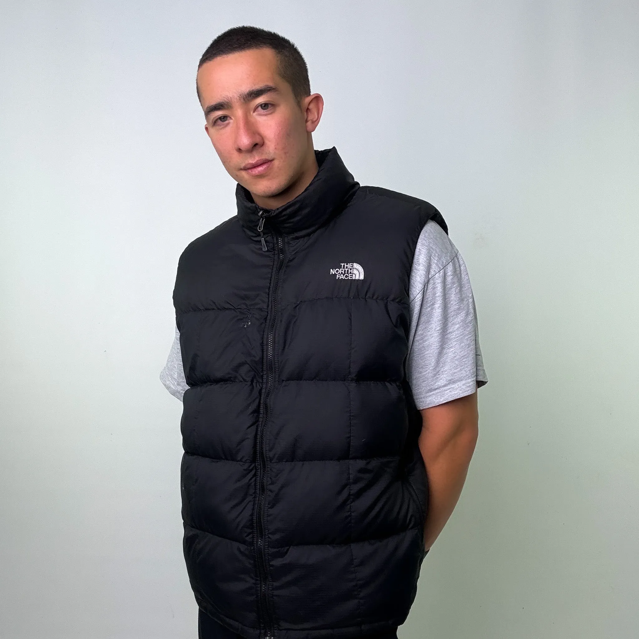 Black y2ks The North Face550 Series Puffer Jacket Coat Gilet (XL)