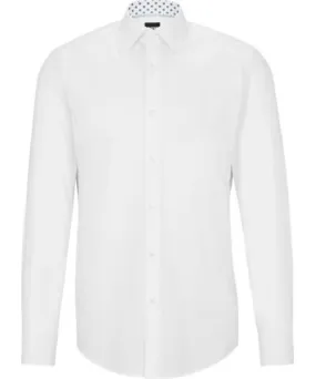 Boss Slim-fit shirt in easy-iron cotton poplin