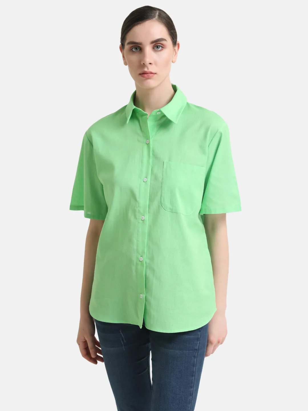 Boxy Fit Short Sleeves Shirt