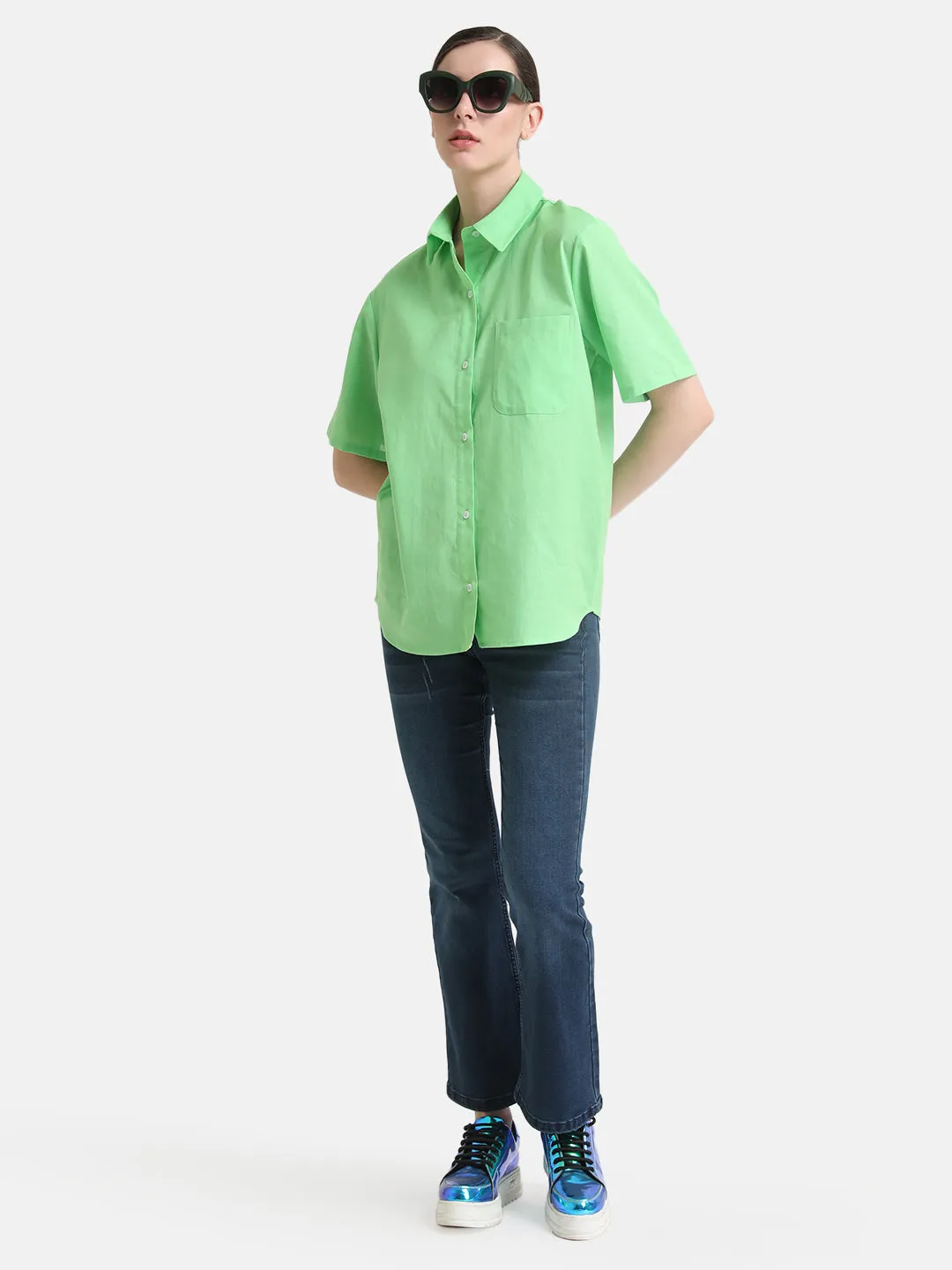 Boxy Fit Short Sleeves Shirt